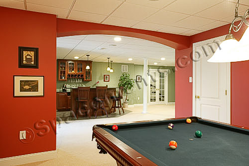 Finished Basement Design and Remodeling Projects by Spacements, Inc.
