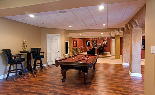 Finished Basement Design and Remodeling Projects by Spacements, Inc.