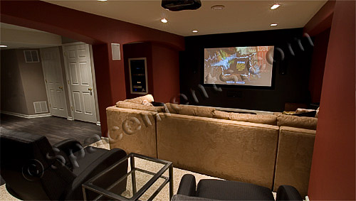 Finished Basement Design and Remodeling Projects by Spacements, Inc.