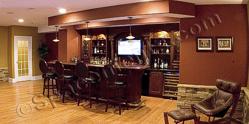 Finished Basement Design and Remodeling Projects by Spacements, Inc.